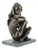A Swedish Girl - Bronze Sculpture by C. Mongini - Late 1900 Late 1900 For Sale