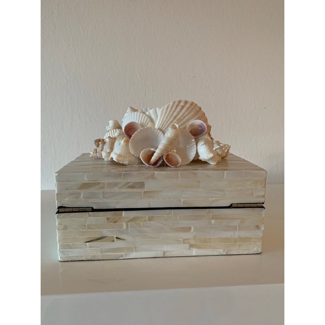 Decorative Shell Box For Sale - Image 4 of 5