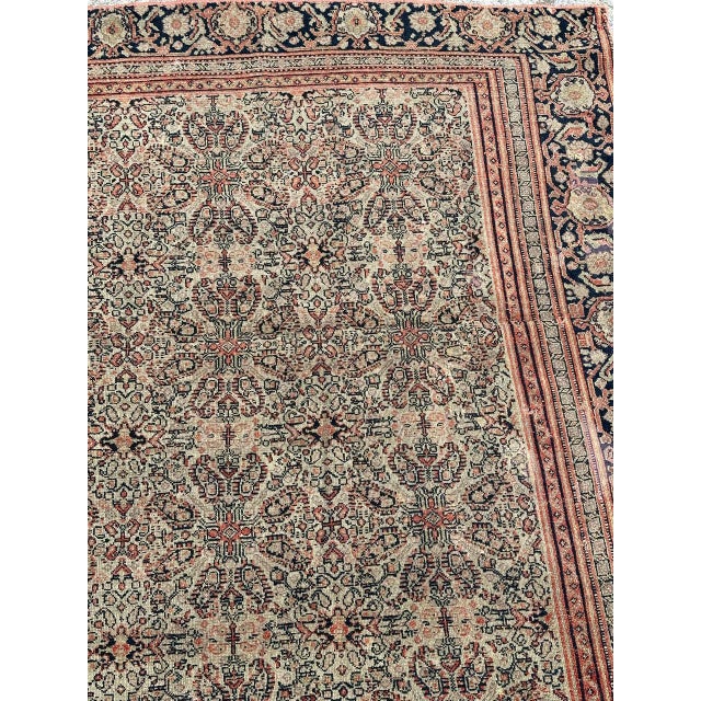 Antique Silk Foundation Seneh Rug, 1890s For Sale - Image 11 of 18