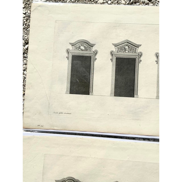 Early 20th Century Vintage Boho Italian Widow Pediment Original Prints - A Pair For Sale - Image 5 of 9