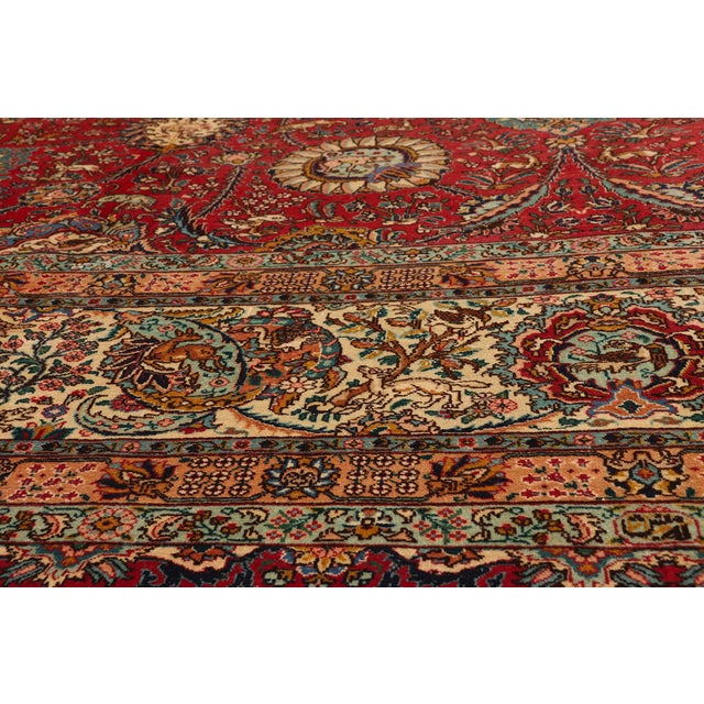 Early 20th Century Antique Persian Tabriz Rug, 14'11 X 19'03 For Sale - Image 5 of 10