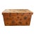 Japanese Tea Shipping Chest (Chabako) Primitive Storage Box Featuring Stamped For Sale
