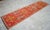 Textile Antique Style Orange Runner Rug, Hand Knotted Turkish Carpet, 3x12 Vintage Area Rug, Rare Alien Motif Decor, Organic Modern Rug For Sale - Image 7 of 16