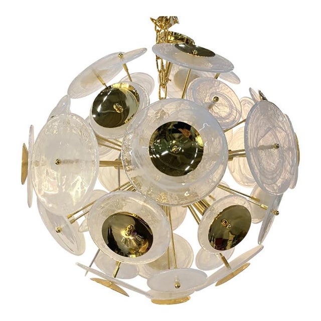 Venied-White Alabastro Sputnik Chandelier by Simoeng For Sale - Image 6 of 6