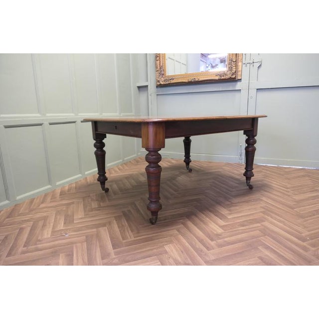 Victorian Extending Dining Table with Two Leaves, 1860 For Sale - Image 3 of 8