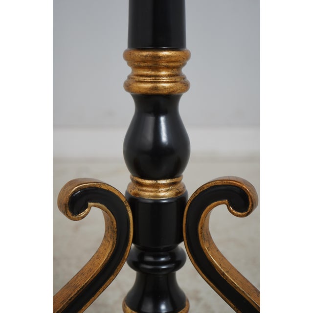 Traditional Maitland Smith Accent Pedestal Table Model 8132-30 For Sale - Image 3 of 12