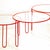 Minimalist Red Nesting Tables, 1970s, Set of 3, in Very Good conditions. Designed 1970 to 1979