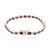 Classic Red Garnet Bezel Set Bracelet in 925 Sterling Silver For Sale - Image 10 of 12