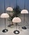 Height-Adjustable Mushroom Floor Lights with Chromed Tulip Bases by Frank Bentler for Wila Leuchten, West Germany, 1960s, Set of 4 For Sale - Image 15 of 18