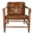Metal NOIR Luther Chair, Cuba Brown Leather W/Canvas For Sale - Image 7 of 7
