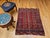 Red Vintage Turkmen Tekke Area Rug in Allover Geometric Pattern in Brick-Red, Navy, Ivory, Brown For Sale - Image 8 of 16