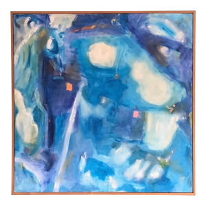 "Blue Abstract". Contemporary Abstarct Oil Painting by Peter Rossiter