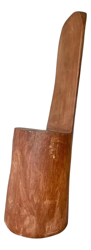 Folk Art Primitive Log Sculptural Chair
