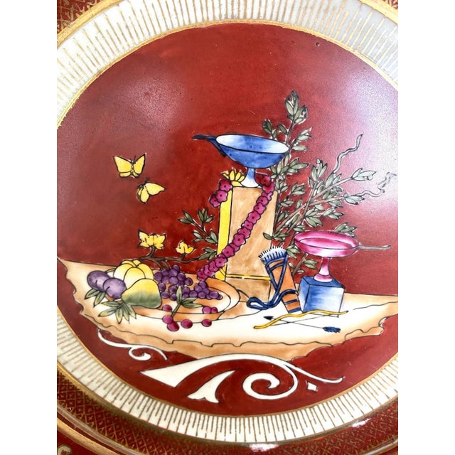 Vintage Decorative Plate Prince Jerome Bonaparte by Royale, Made in China - Aux Paon Et, Aux Papillons For Sale In Washington DC - Image 6 of 13