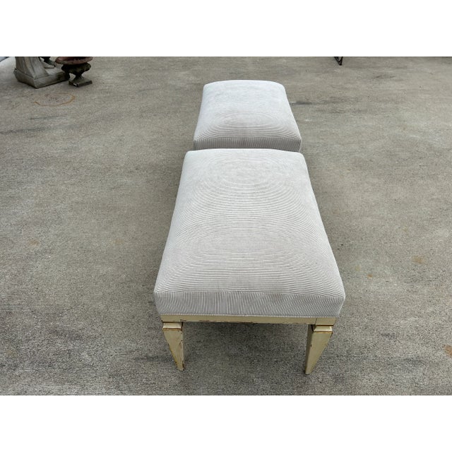 Pair of French Louis XVI Style Benches For Sale - Image 11 of 12