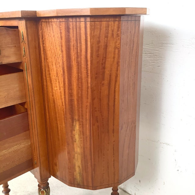 Mid 20th Century Antique American Adam Revival Martha Washington Sewing Cabinet by Aimone Mfg. Co., For Sale - Image 5 of 17