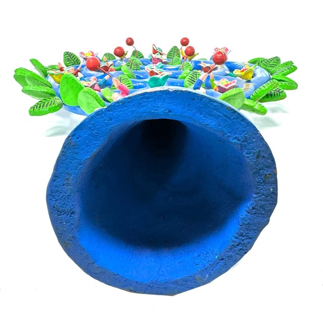 1990s Gerardo Ortega 'Tree of Life' From Tonalá, Mexico - 20.5" H X 16" W For Sale - Image 11 of 11