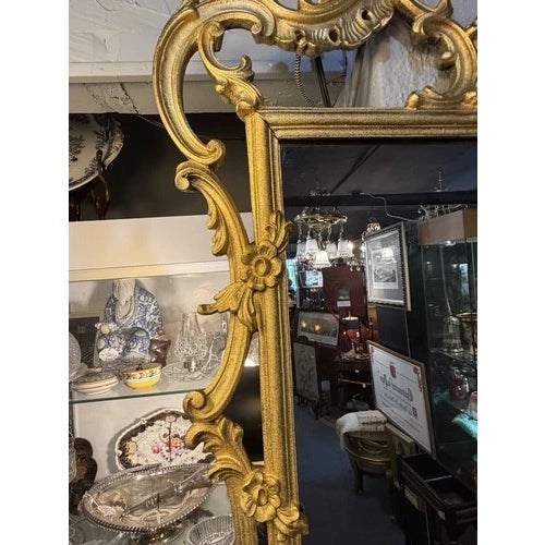 Rococo Vintage Italian Rococo Gilt Wood Mirror by Palladio For Sale - Image 3 of 11