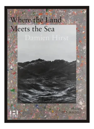 Damien Hirst, Where the Land Meets the Sea, 2023, Print, Framed