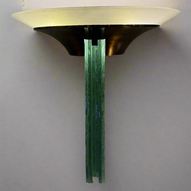 1930s Pair Jean Perzel French Art Deco Sconces France 1930 For Sale - Image 5 of 6