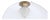 Art Nouveau Brass Flush Mount Ceiling Light, 1890s For Sale
