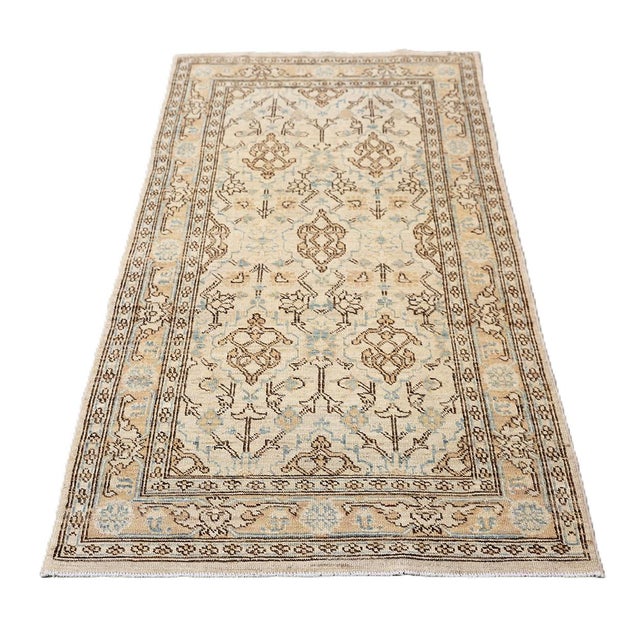 3' X 5' Fine Luxury Ivory Ariana Traditional Persian Design Area Rug For Sale In Los Angeles - Image 6 of 9