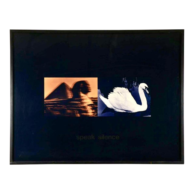 Sorel Cohen Large Scale Color Photograph Ektacolor C Print Art Photo Typography Sorel Cohen 1978 For Sale