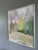 Mid-Century Modern 'Pastel Grove' Vintage Original Landscape Oil Painting, Framed For Sale - Image 6 of 14