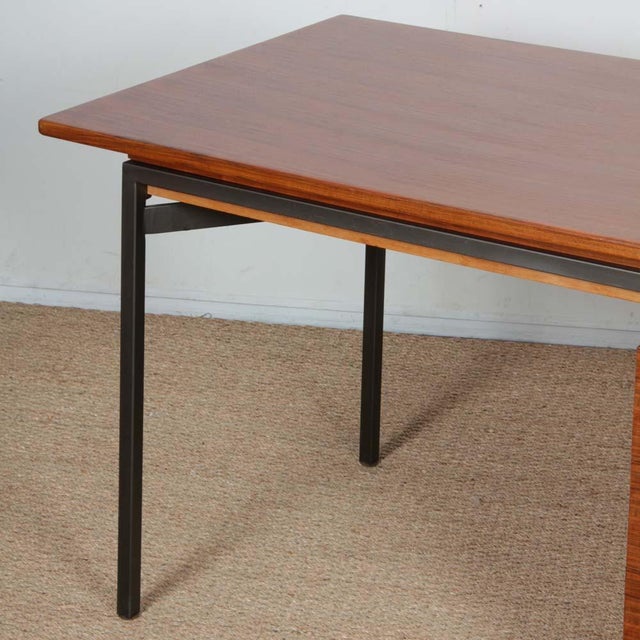 Vintage Wooden and Metal Desk, 1960s For Sale - Image 6 of 8