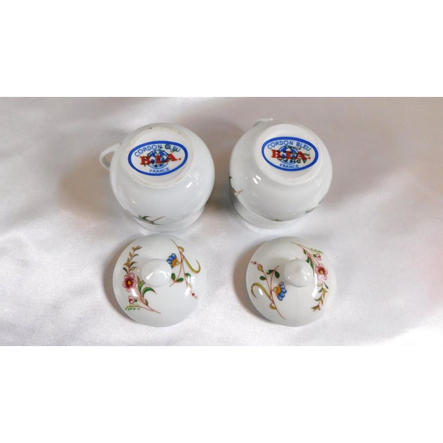 1940s Cordon Bleu Bia Chocolate Cups With Lids- Set of 2 For Sale - Image 4 of 5