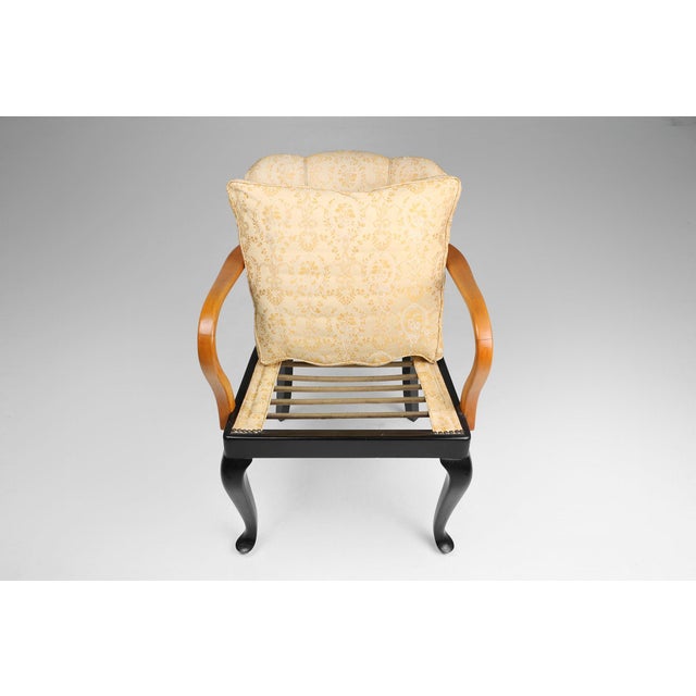 Art Deco Armchair in Beech, France, 1940s For Sale - Image 13 of 15