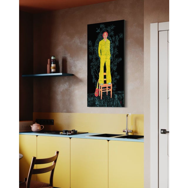 Plastic Thomas by Steve Moors 24'x48" Ready to Hang For Sale - Image 7 of 10