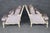 Century Furniture Pair Louis XV Style Oversized Creme Painted and Upholstered Bergère Chairs For Sale - Image 4 of 9