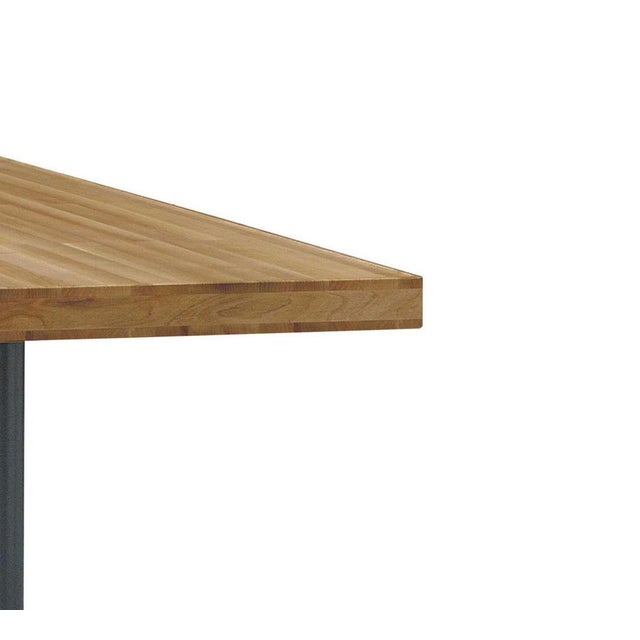 11 Table with Corolle Legs and Wooden Top by Le Corbusier for Cassina For Sale - Image 6 of 9