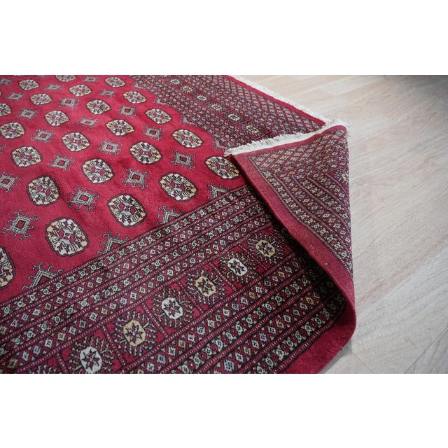 6x9 Rustic Nina Coral Traditional Geometric Nan Carpet Rug For Sale In New York - Image 6 of 8