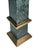 Neoclassical Green Marble & Brass Obelisk, 14.5" High For Sale - Image 10 of 11