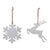 Celebrate the season with rustic charm using this set of 12 snowflake and deer ornaments. Crafted from sturdy metal with...