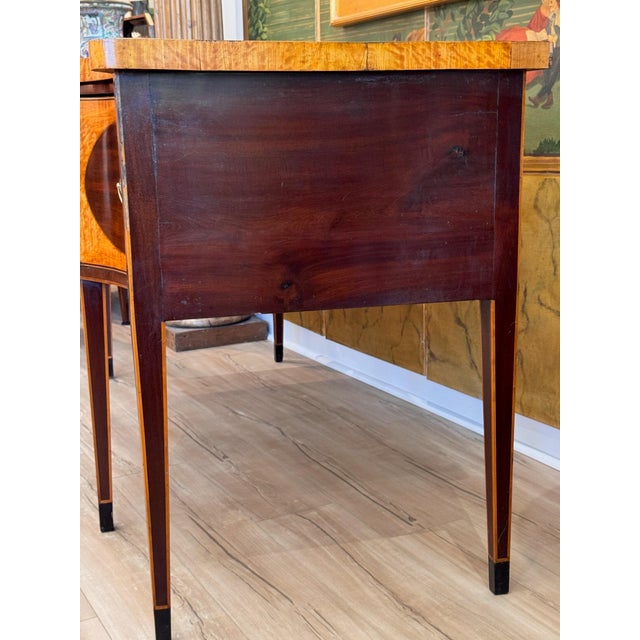 Early 19th C. English Hepplewhite Mahogany and Satinwood Sideboard For Sale - Image 12 of 15