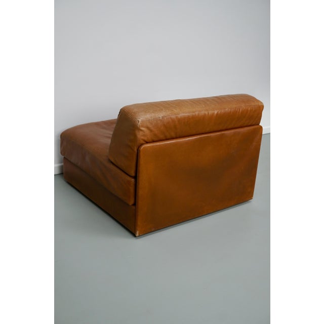DS 76 Lounge Chair or Daybed in Cognac Leather from de Sede, Switzerland, 1970s For Sale - Image 5 of 17