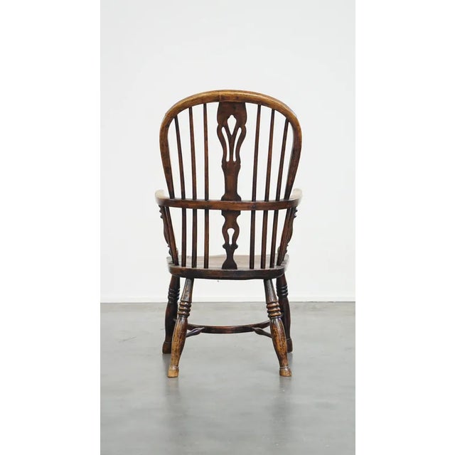 English Highback Windsor Chair For Sale - Image 4 of 12