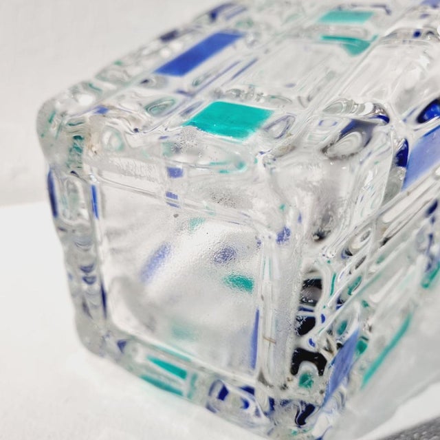 Multicolored Crystal Vase, 1960s For Sale - Image 3 of 13