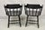Vintage S. Bent & Bros Black Painted Eagle Colonial Pub Arm Chairs - A Pair For Sale - Image 12 of 12