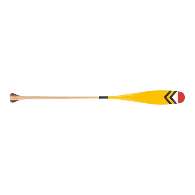 Sanborn Canoe Company Dalles Des Morts Hand Painted Canoe Paddle (New/ Old Stock) For Sale