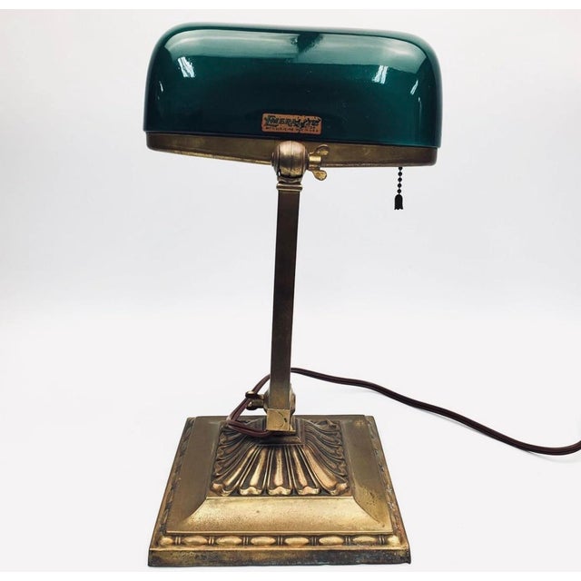 Vintage exceptional Emeralite desk lamp no 8734 produced by the McFaddin & Co. - the most famous and respected brand and...