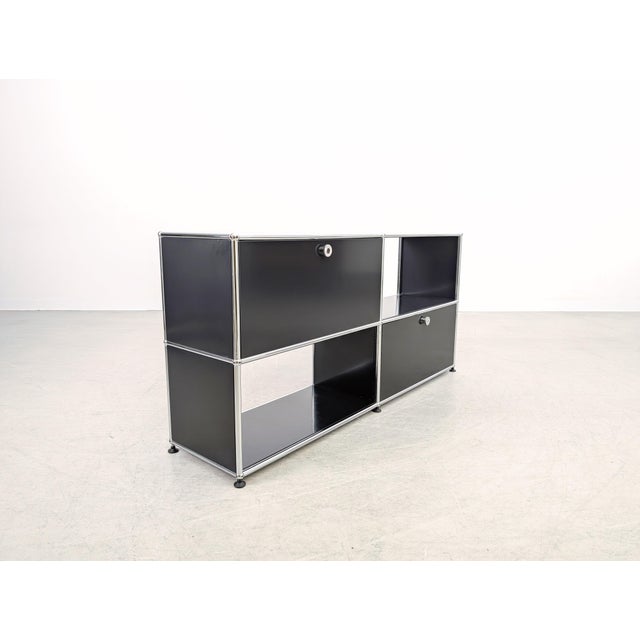 Metal Sideboard in Black from USM Haller For Sale - Image 7 of 10