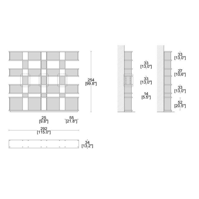 Nuage Shelving Unit in Wood and Aluminium by Charlotte Perriand for Cassina For Sale - Image 6 of 7