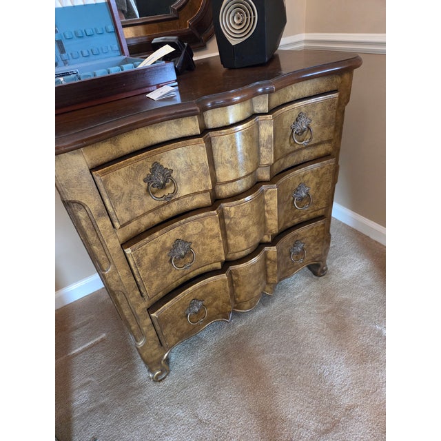 Country French Chest of Drawers With Antique Gold Gilt Finish For Sale - Image 16 of 16