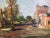 American Alfred Mira Original Oil on Board Streetscape, Signed, Framed For Sale - Image 3 of 7