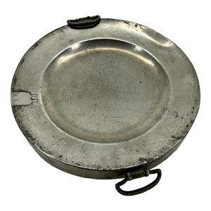 Early 19th Century English Pewter Heating Dish or Hall Keys Plate R I