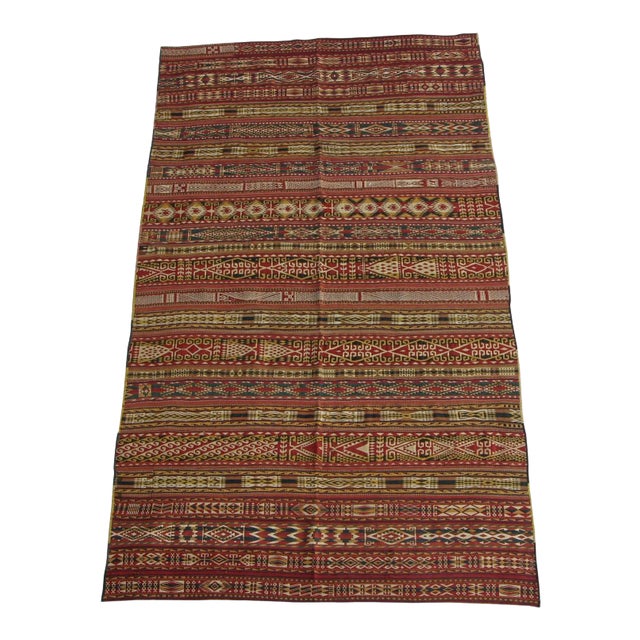 Antique Kilim Geometric Rug 9'10'' X 5'8'' For Sale